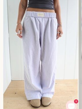 NWOT Studio Seven Lila lounge Pants Blue Striped